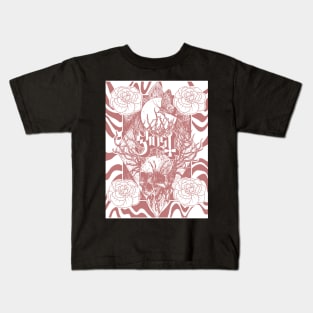 Skull with roses Kids T-Shirt